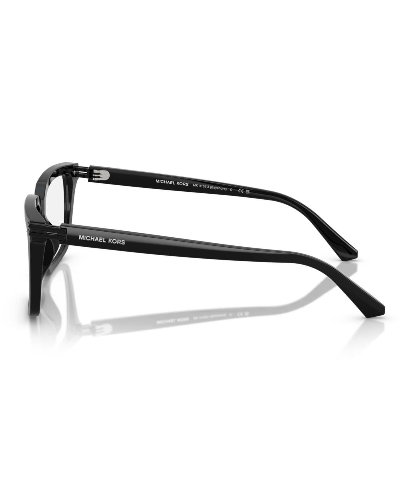 Мужские очки Michael Kors Man Square Plastic MK4155U Bayshore Eyeglasses, цвет: Чёрный — фото 3
