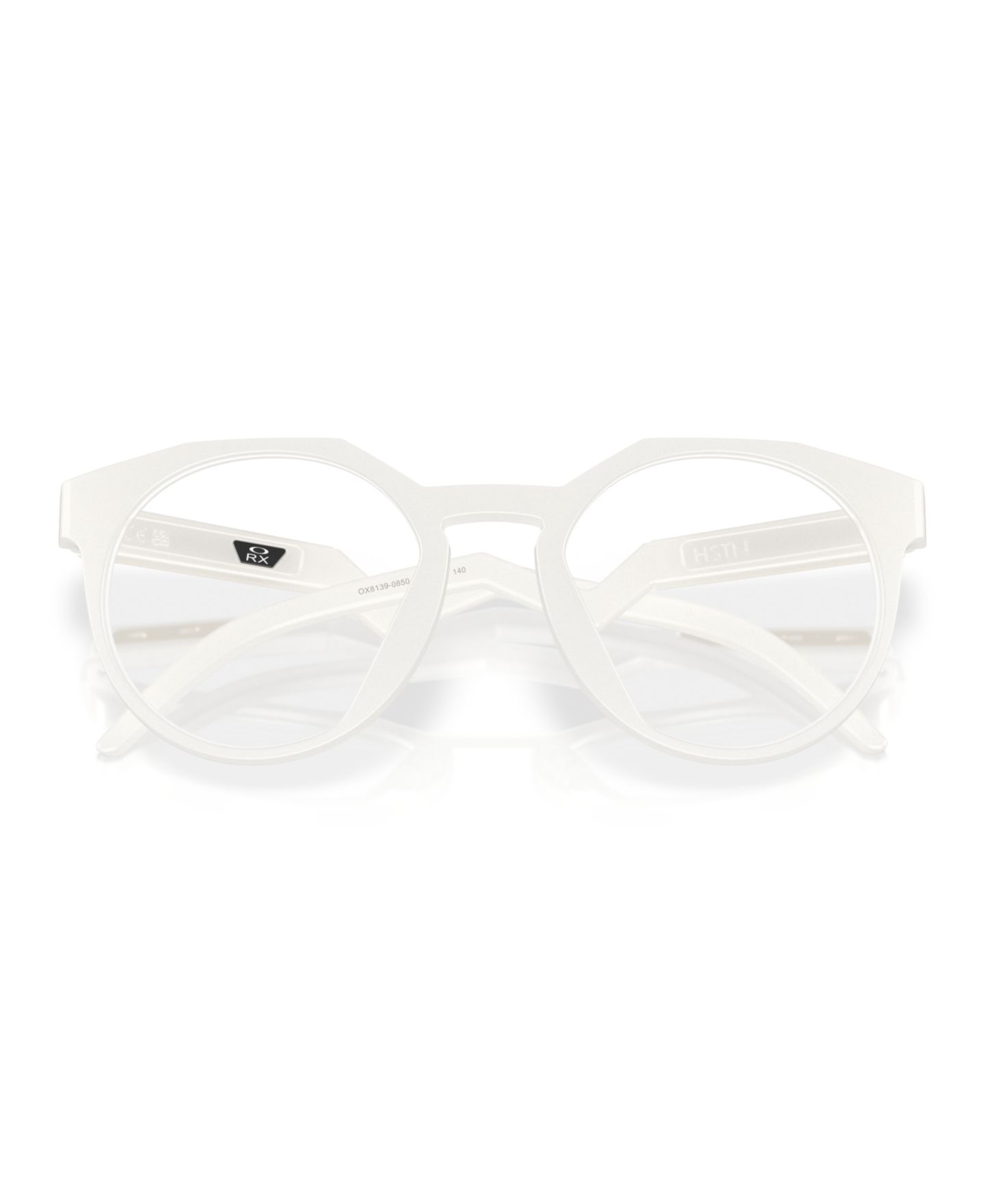 Мужские очки Celine Oakley Man Round Plastic OX8139 Hstn Seek Collection Eyeglasses, цвет: Matte Vapor — фото 4