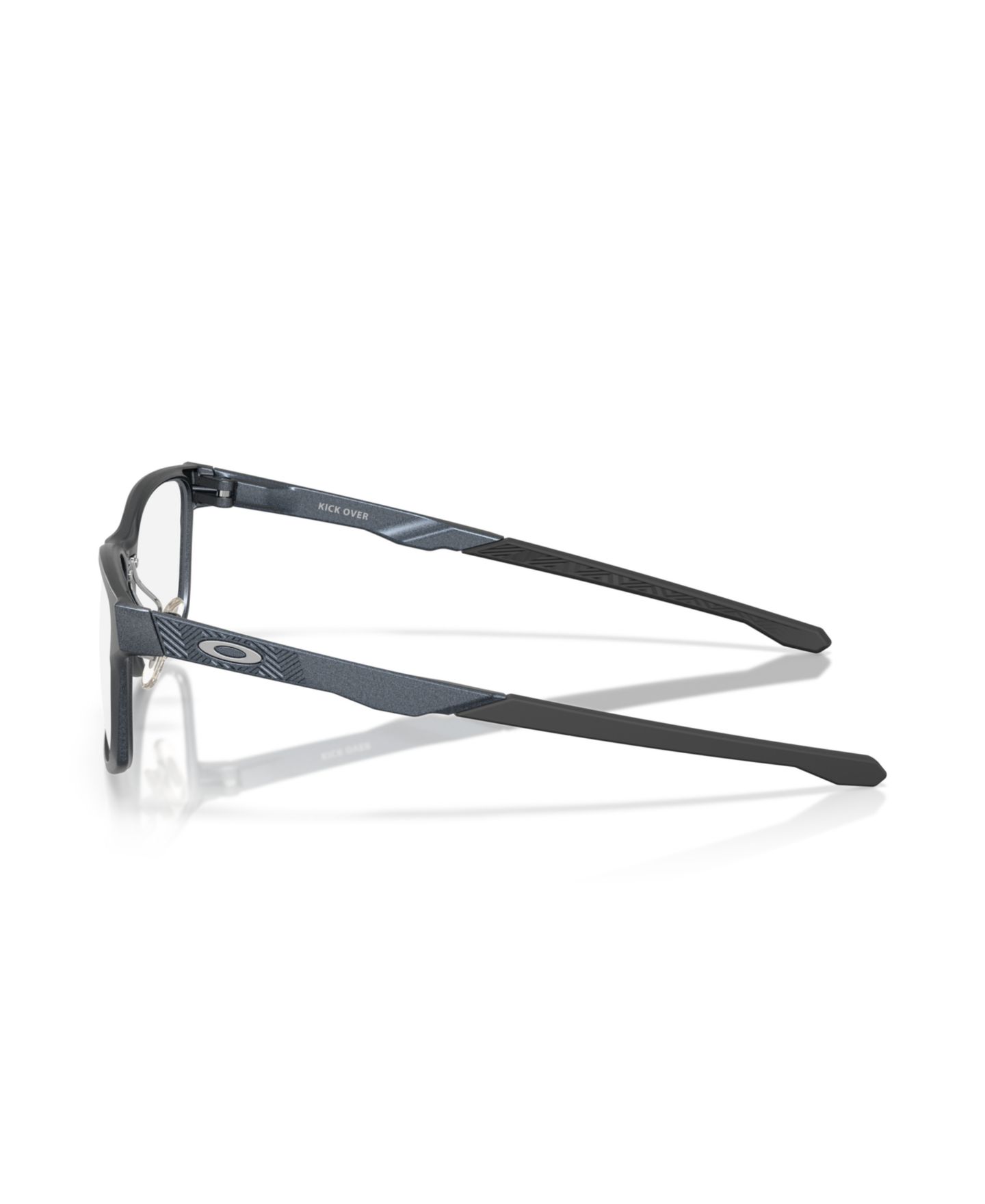 Детские очки Oakley JR Oakley Kids Rectangle Plastic OY8025D Kick Over Forge Collection Eyeglasses(Ages 07-10), цвет: Матовый синий стальной — фото 3
