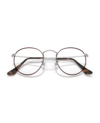 Unisex Round Metal Optics Eyeglasses, RB3447V