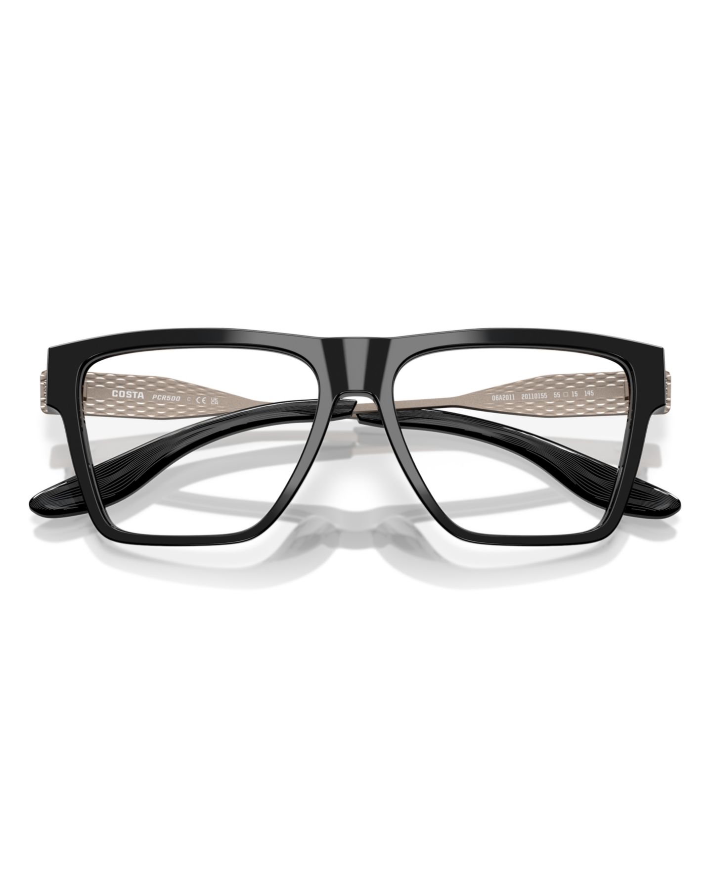 Мужские очки Costa Del Mar Costa Man Square Plastic 6A2011 Pacific Rise 500 Eyeglasses, цвет: Чёрный — фото 5