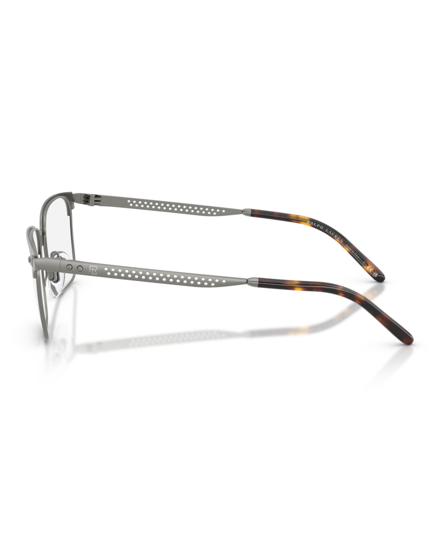 Мужские очки Ralph Lauren Man Square Metal RL5133 Eyeglasses, цвет: Блестящий графитовый — фото 4