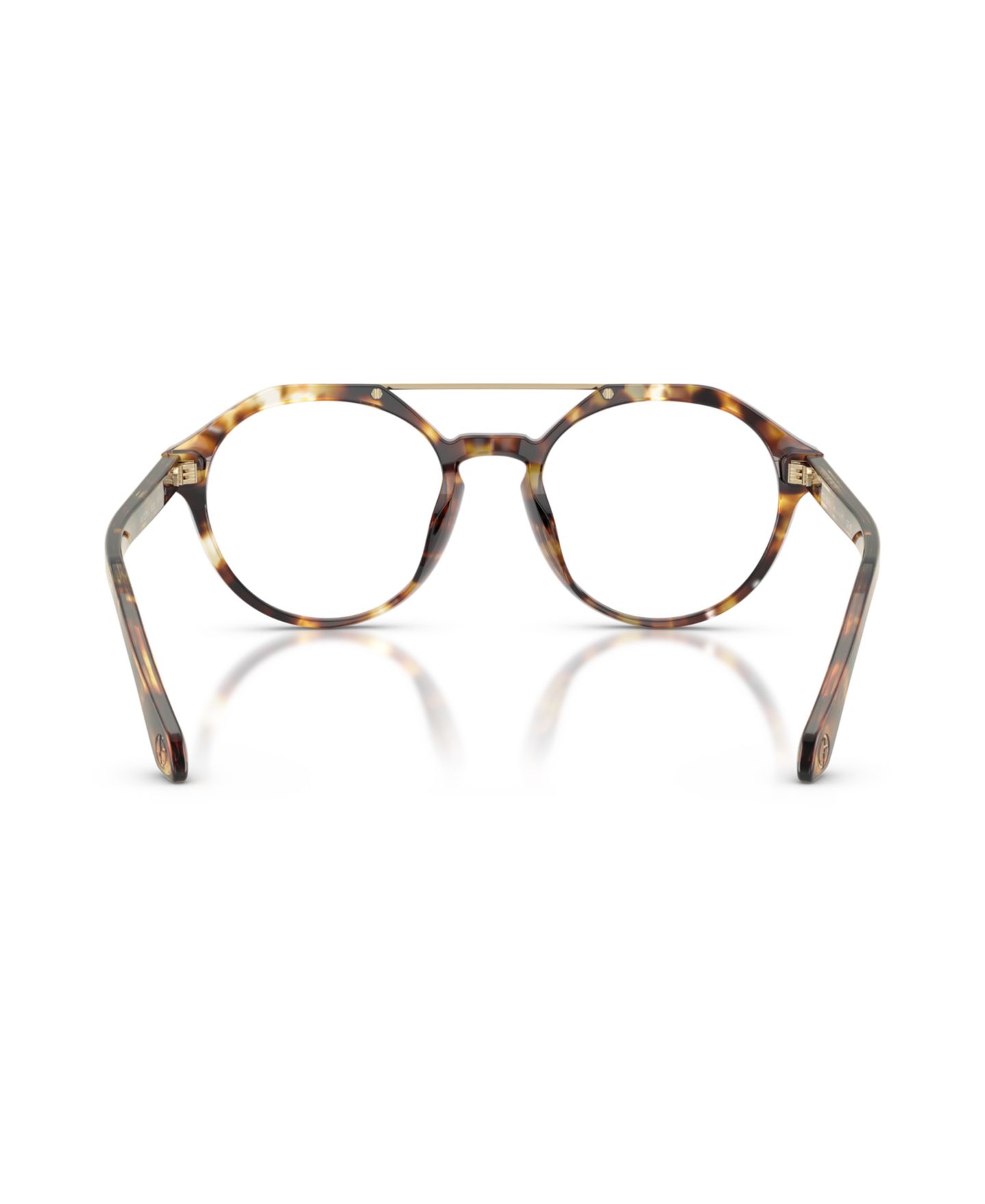 Мужские очки Giorgio Armani Man Round Plastic AR7278U Eyeglasses, цвет: Гавана — фото 4