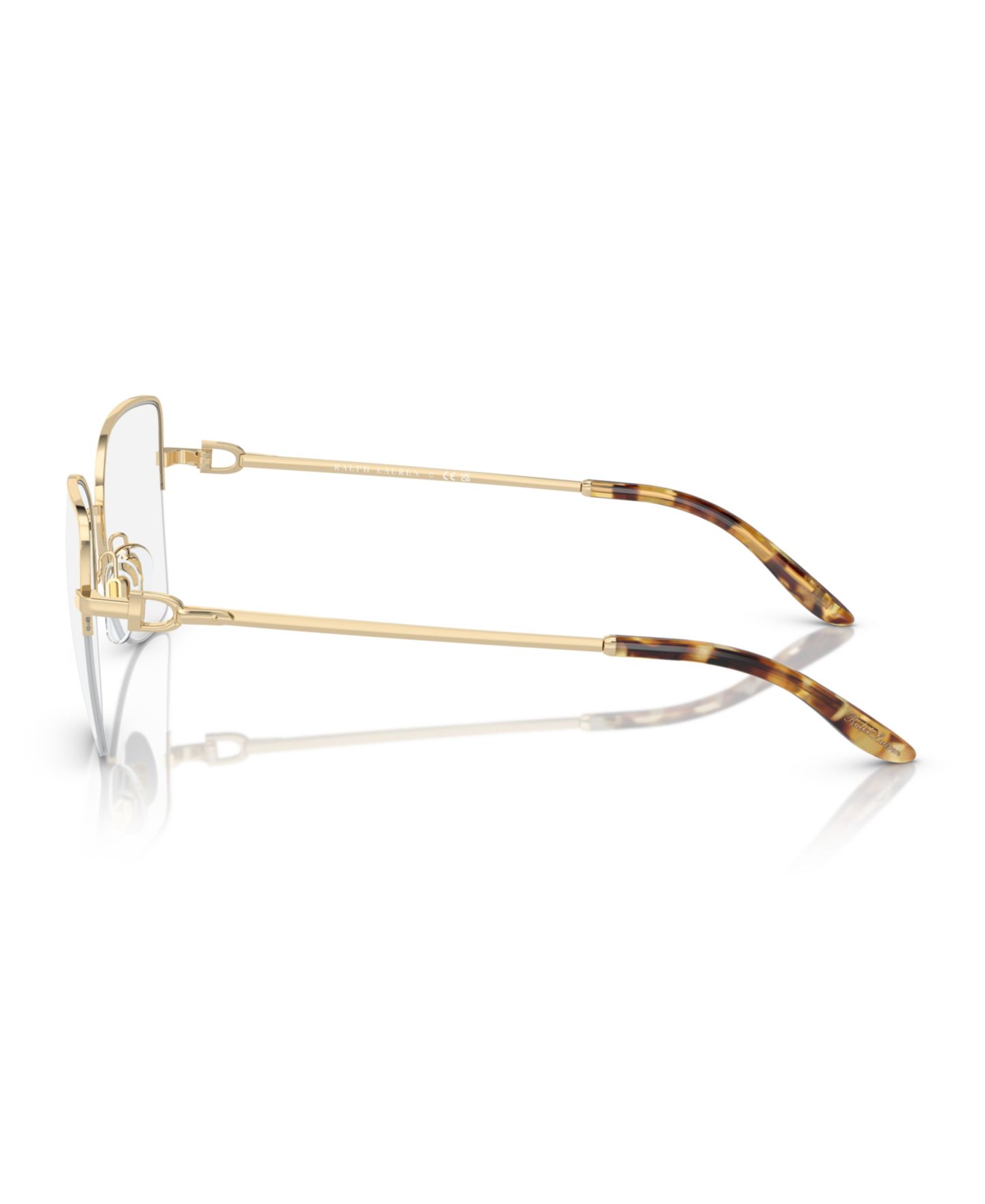 Женские очки Ralph Lauren Woman Cat Eye Metal RL5122 Eyeglasses, цвет: Бледный золотой — фото 3