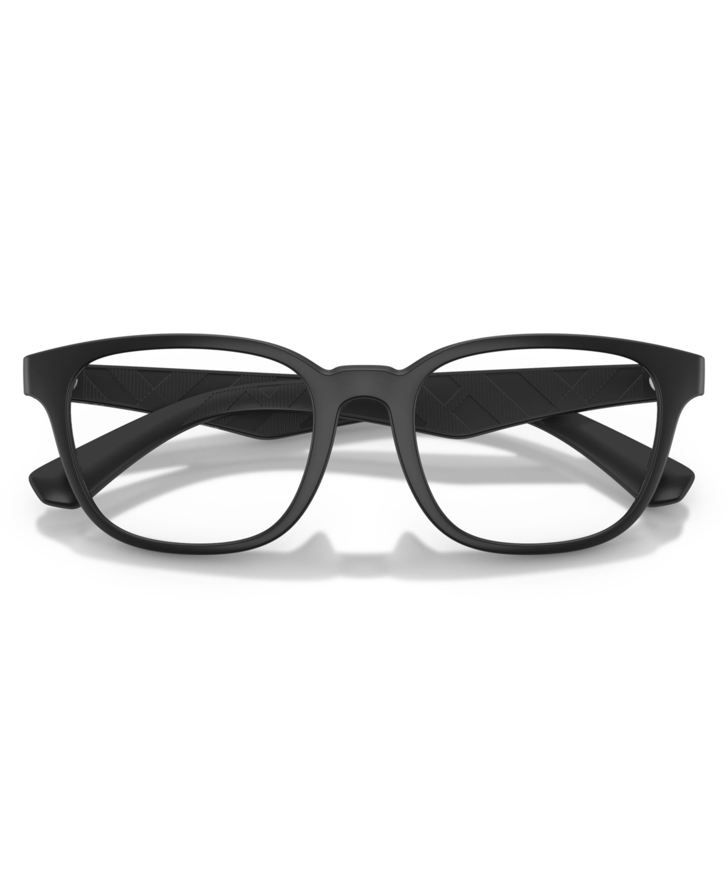 Мужские очки Burberry Man Square Plastic BE2433U Eyeglasses, цвет: Матовый чёрный — фото 5