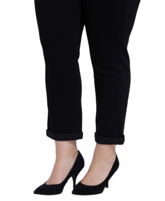 Plus Size Sheri Slim Ankle Pull On Jeans