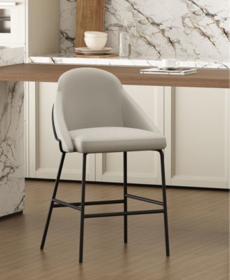 Gracie 38" Leatherette Upholstered Counter Stool