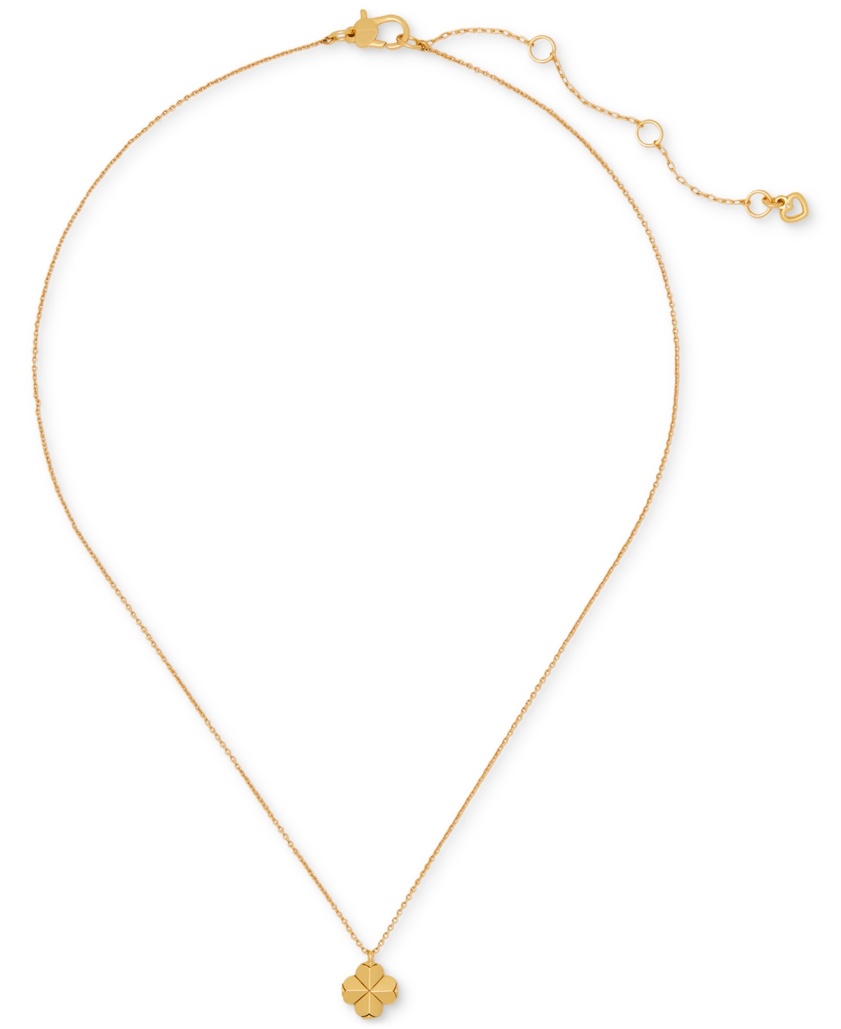 Kate Spade Flower Mini Pendant In Gold