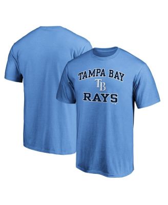 Fanatics - Men's Light Blue Tampa Bay Rays Heart Soul T-Shirt