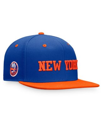 Men's Royal/Orange New York Islanders Heritage City Two-Tone Snapback Hat