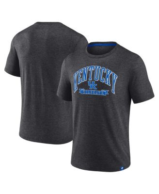 Fanatics - Men's Heather Charcoal Kentucky Wildcats Center Block Classic Staple T-Shirt