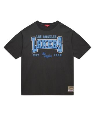 Women's Charcoal Los Angeles Lakers Hardwood Classics Oversized Boyfriend T-Shirt