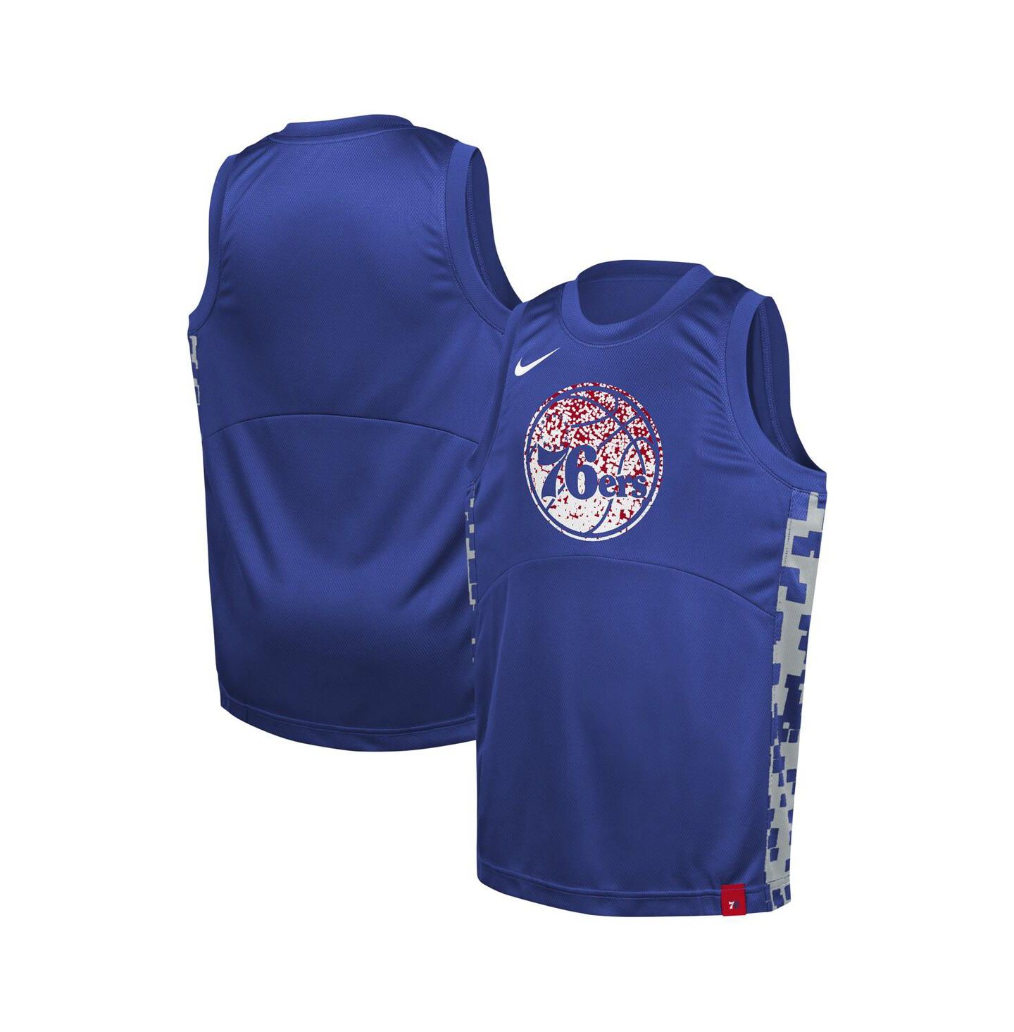 Детский топ Nike Royal Philadelphia 76ers Courtside Starting Five Team Jersey — фото 1