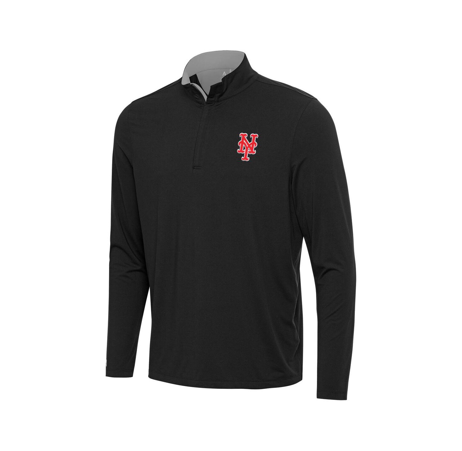 Men's Black New York Mets Content Quarter-Zip Sweatshirt