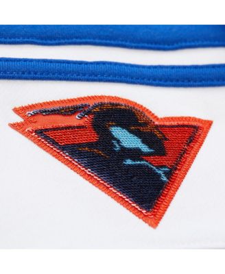 X Dannijo Women's Gold/Royal Golden State Warriors Blocked Pullover Sweatshirt