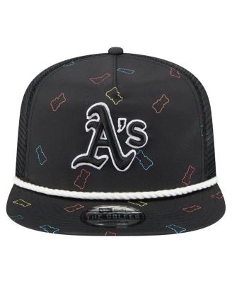 Men's Black Athletics Gummy Golfer Trucker Adjustable Hat