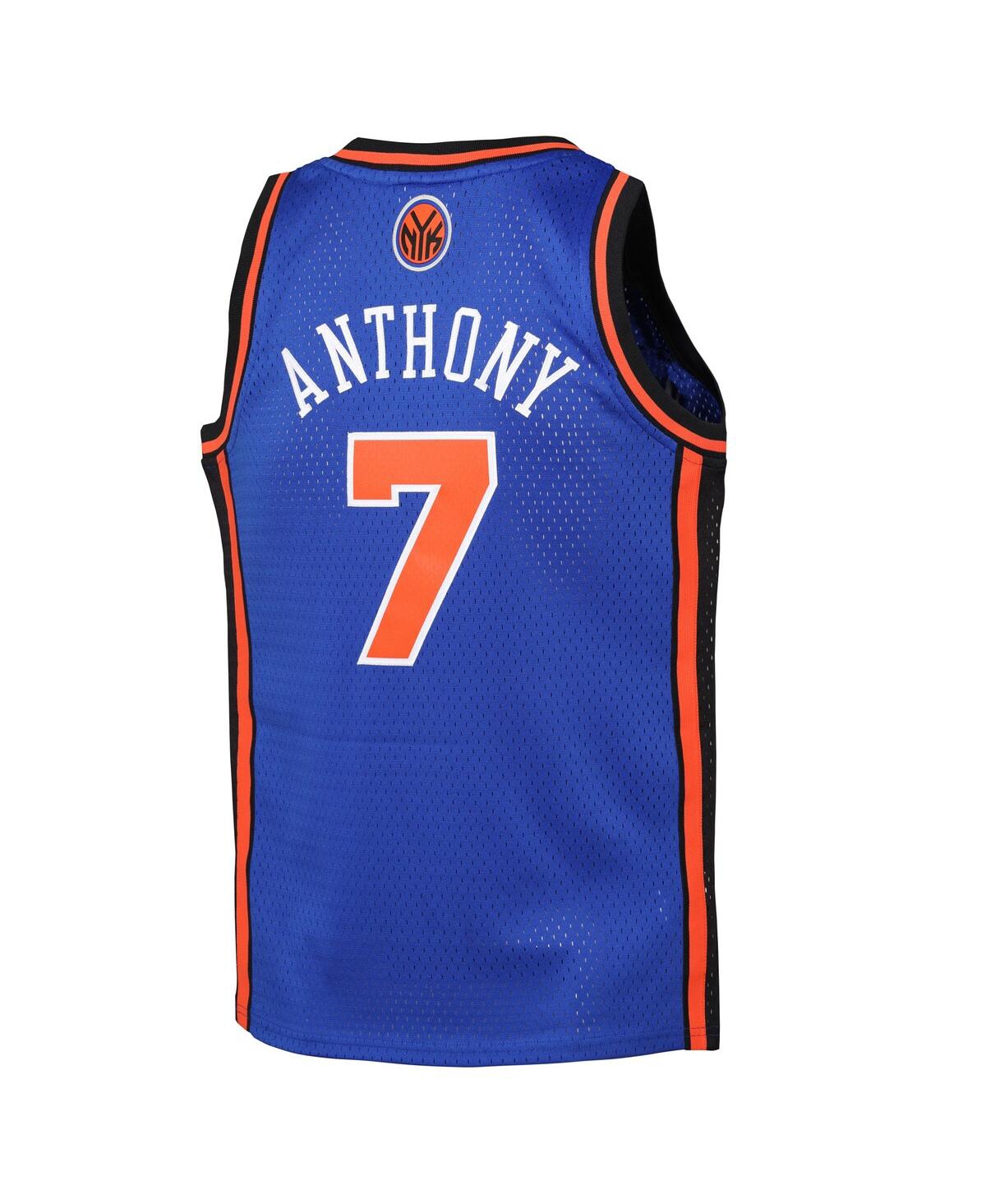 Mitchell & Ness Big Boys and Girls Carmelo Anthony Blue New York Knicks 2010/11 Hardwood Classics Swingman Jersey