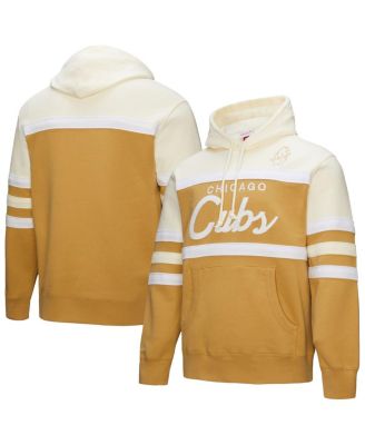 Mitchell & Ness - Men's Tan/Cream Chicago Cubs Head Coach Pullover Hoodie