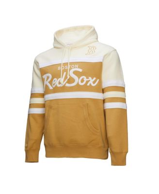 Men's Tan/Cream Boston Red Sox Head Coach Pullover Hoodie