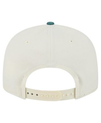 Men's Cream/Midnight Green Philadelphia Eagles Super Bowl LIX Champions Side Patch Two Tone 9FIFTY Snapback Hat