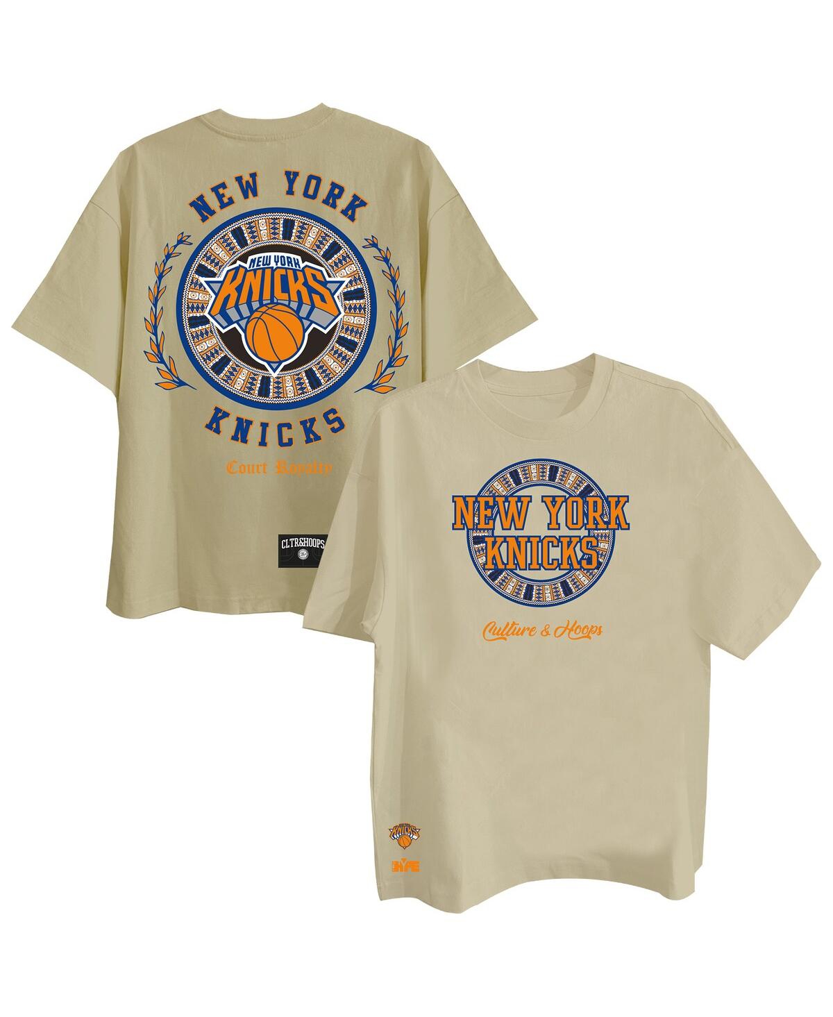 Men's Khaki New York Knicks Worldwide Collection Premium T-Shirt - Khaki
