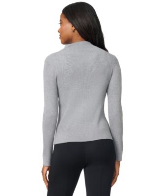Women's Mock-Neck Rib-Knit Sweater 