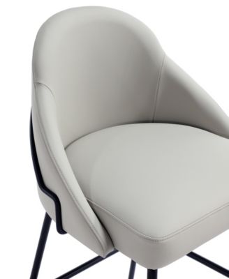 Gracie 41.1" Leatherette Upholstered Barstool