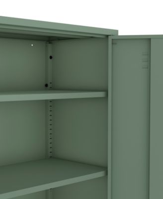 Naomi 31.5" Modern 3-Shelf Accent Cabinet