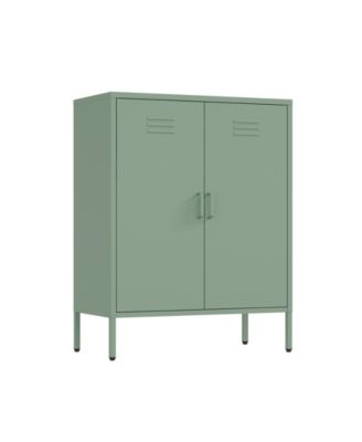 Naomi 31.5" Modern 3-Shelf Accent Cabinet