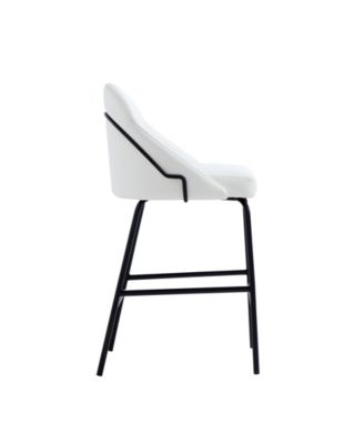 Gracie 38" Leatherette Upholstered Counter Stool