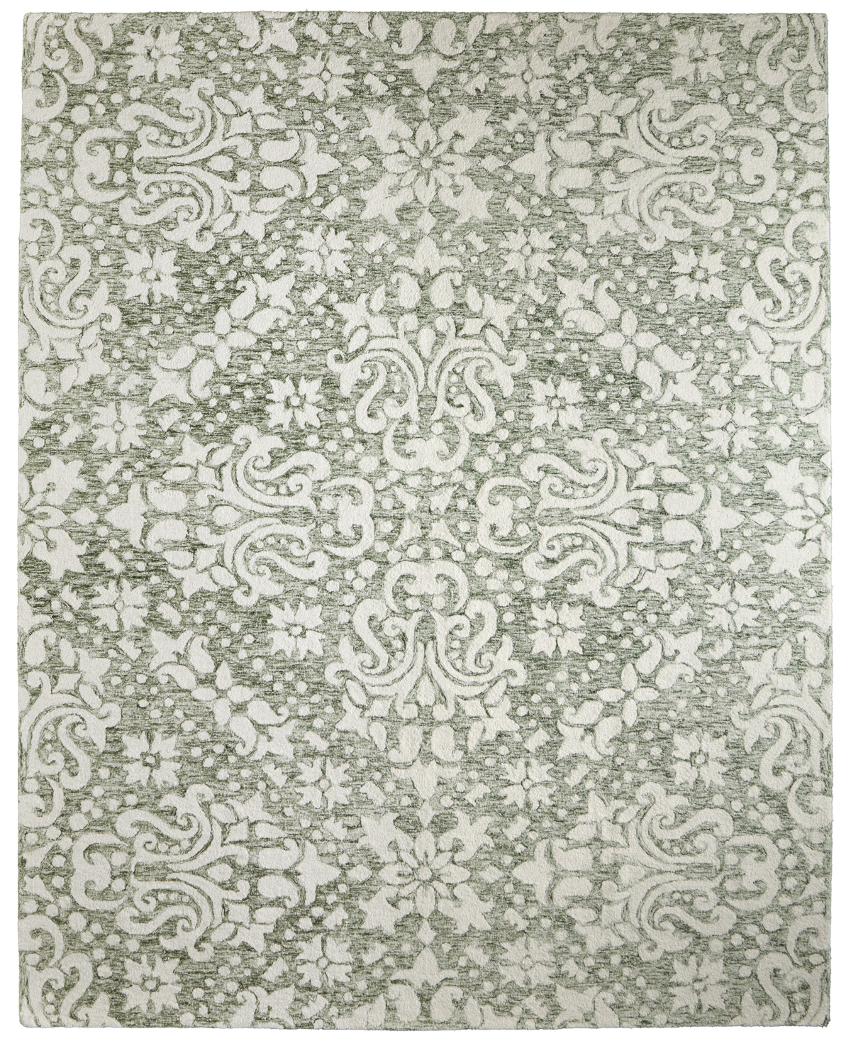 Feizy Belfort 8a28f 8'x10' Area Rug In White