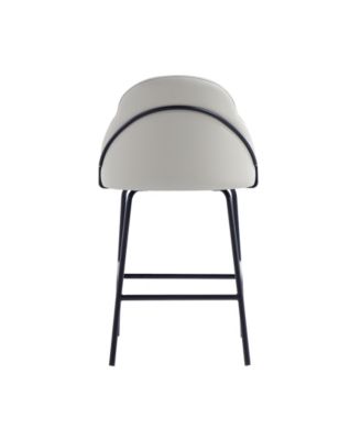 Gracie 38" Leatherette Upholstered Counter Stool