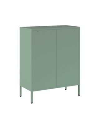 Naomi 31.5" Modern 3-Shelf Accent Cabinet