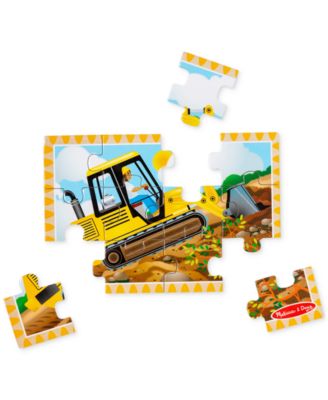 Melissa and Doug Kids Puzzle, Construction Vehicles Jigsaw Puzzles in a Box