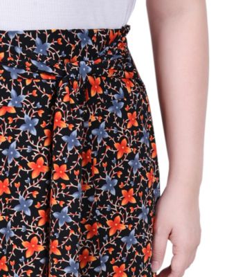 Petite Maxi Skirt with Sash Waist Tie