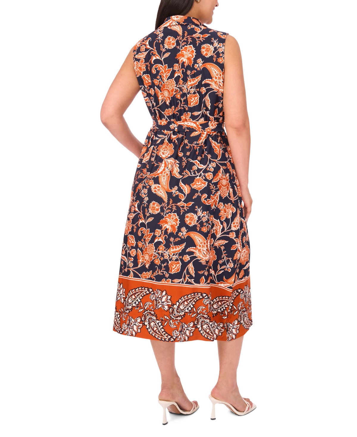 Msk Plus Size Sleeveless Jersey Midi Dress