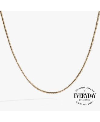Round Herringbone Charm Layering Necklace