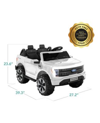 Kids 24V Ride On Truck Officially Licensed Ford Lightning w/ Remote, LED Lights, 2 Speeds