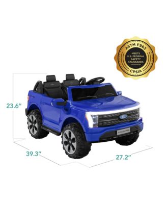 Kids 24V Ride On Truck Officially Licensed Ford Lightning w/ Remote, LED Lights, 2 Speeds