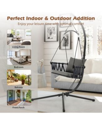 Hanging Swing Hammock Chair Porch Swing with Stand