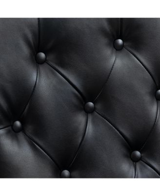 Pu Wood Frame Armchair, Modern Accent Chair Lounge Chair For Living Room