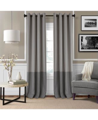 Home Fashions Braiden Color Block Blackout Window Curtain