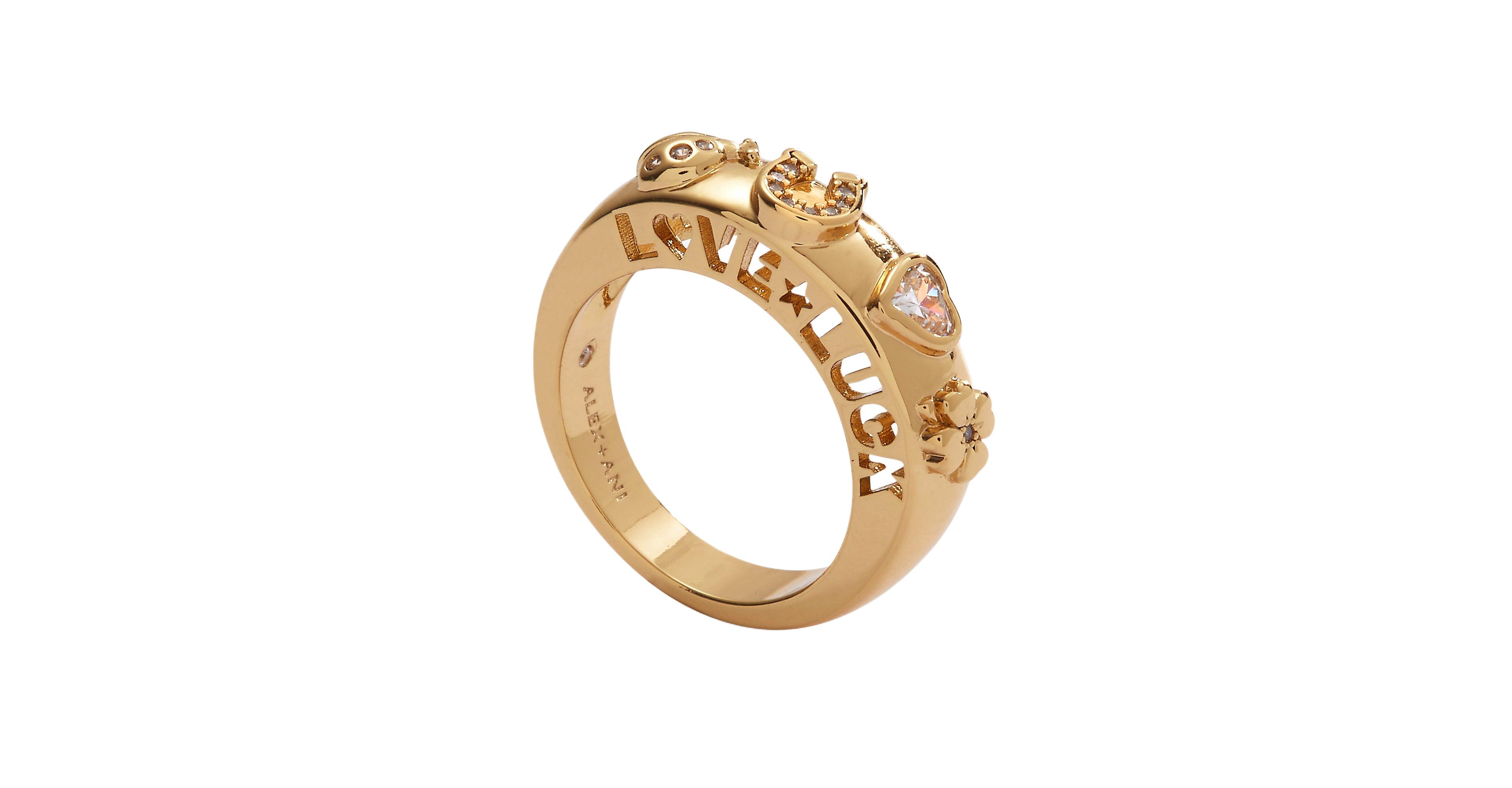 Alex and Ani Love Luck Ring