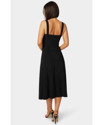 Women's Sweetheart Fit and Flare Midi Dress
