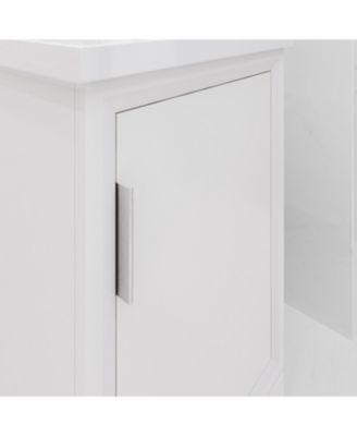 Elsa 20.5 in. W x 16 In. D Bath Vanity in Pure White with Ceramics Vanity Top in White with White Basin