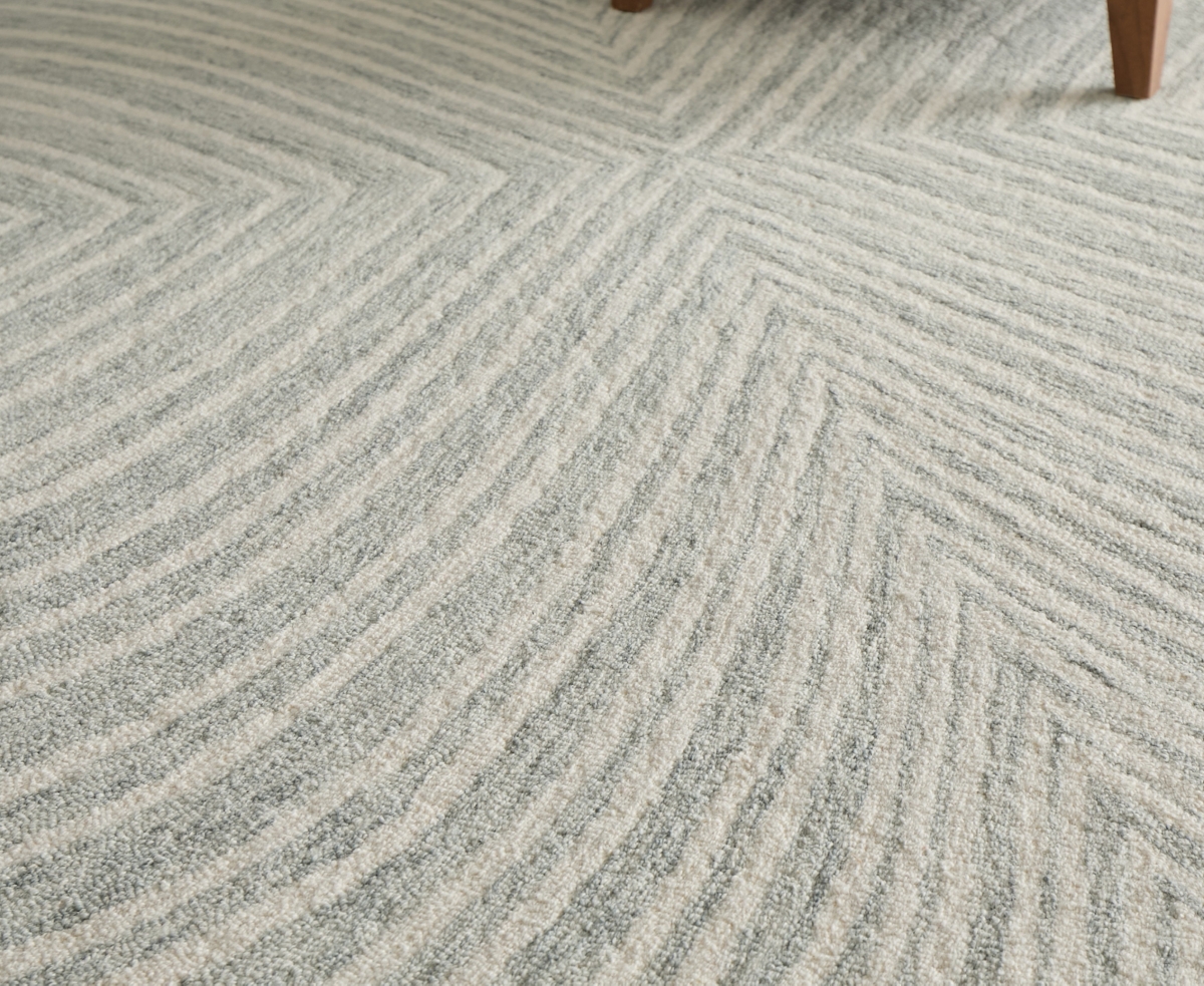 Feizy Wallace 8a41f 5'x8' Area Rug In Gray