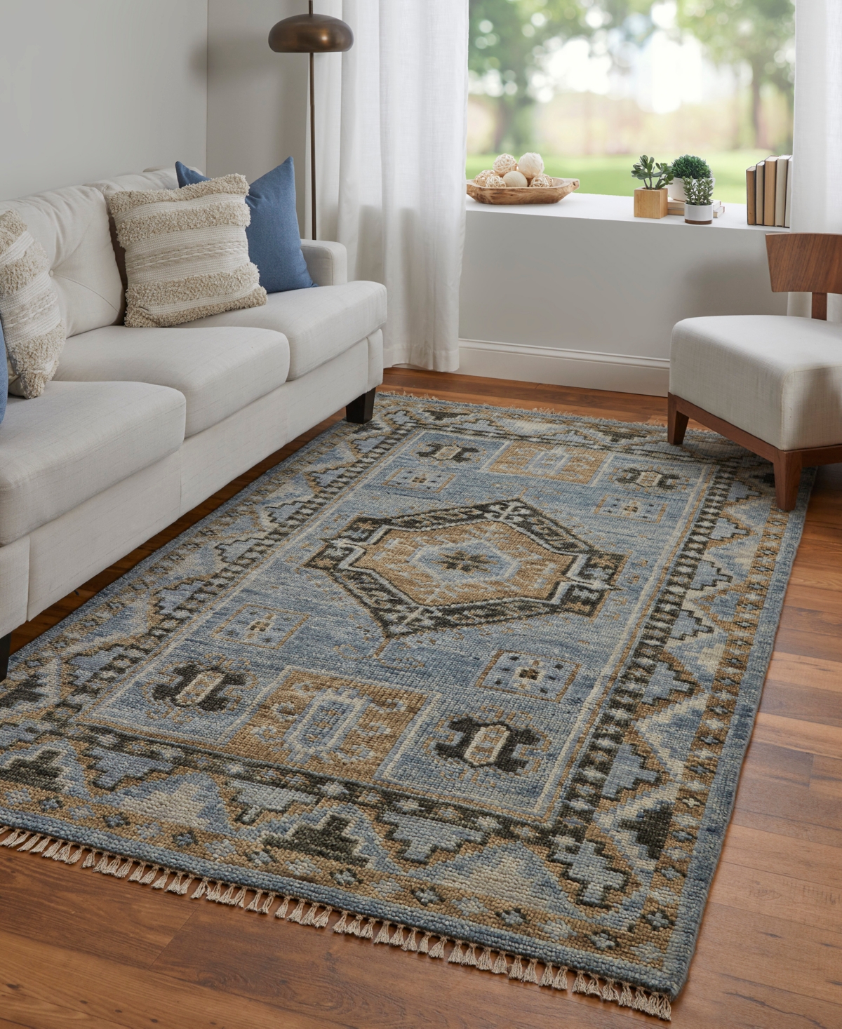 Feizy Fillmore 6935f 3'x5' Area Rug In Blue