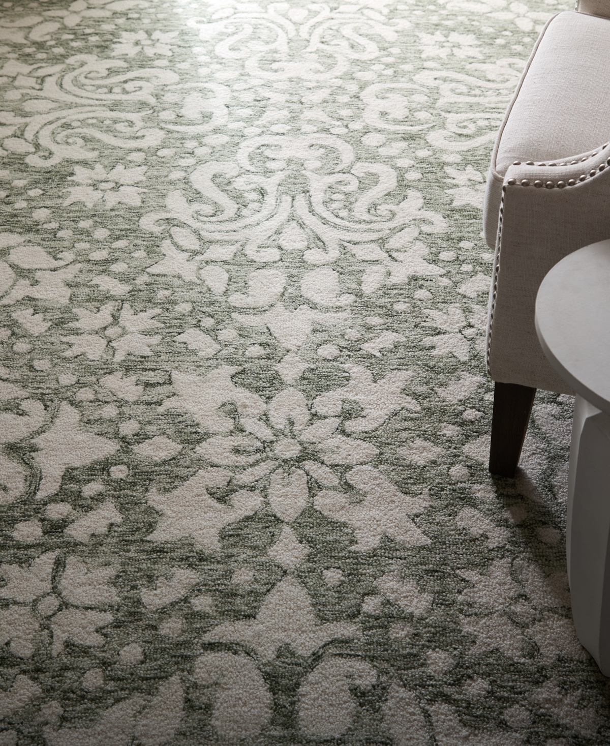 Feizy Belfort 8a28f 8'x10' Area Rug In White
