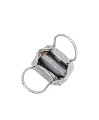 Anahi Woven Medium Top Handle Bag