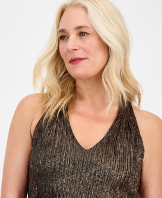 Women's Sleeveless Halter-Neck A-Line Dress